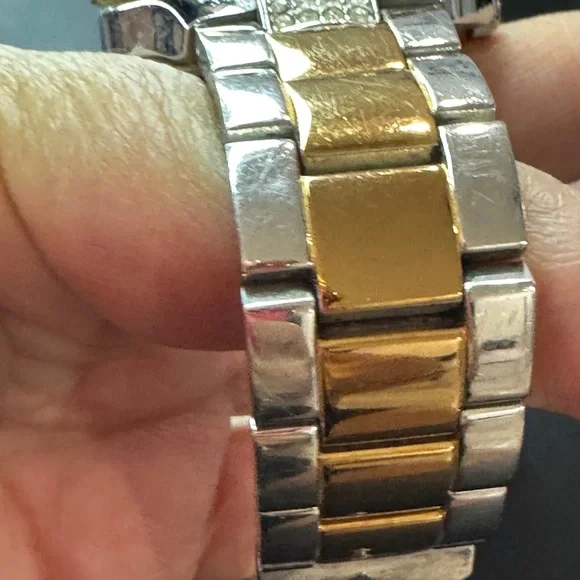 GUESS Women’s Two-Tone Crystal Accent Watch – U13586L2 - Picture 5 of 9